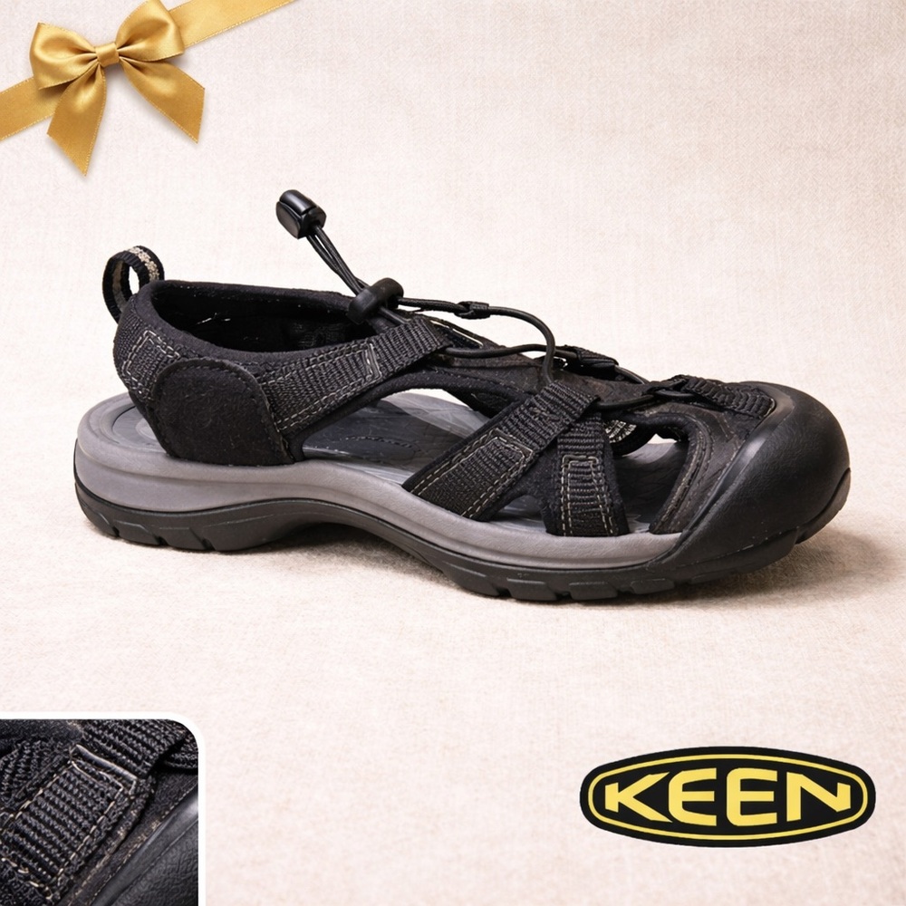 Keen Venice H2 Black Waterproof Sandals Size 7